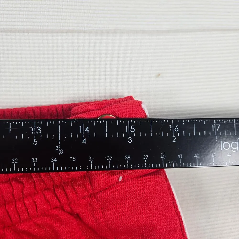 Vintage Y2K‎ Nike Team Red Warm Up Rip Off Button Snap Pants Men's Size XL